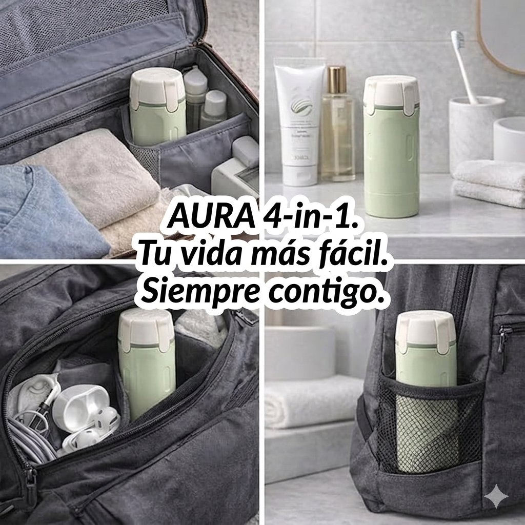 Botella dispensador 4 en 1