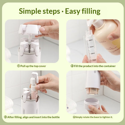 Aura 4-in-1: Dispensador de Viaje Minimalista